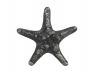 Antique Silver Cast Iron Decorative Starfish 4.5 - 2