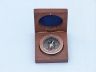 Antique Copper Paperweight Compass with Rosewood Box 3 - 1