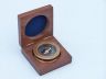 Antique Brass Paperweight Compass with Rosewood Box 3 - 3