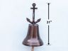 Antique Copper Hanging Anchor Bell 21 - 1