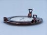 Antique Copper Deluxe Class Porthole Clock 12 - 3