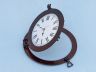 Antique Copper Deluxe Class Porthole Clock 15 - 1