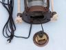 Antique Copper Round Anchor Electric Lantern 16 - 6
