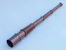 Deluxe Class Admirals Antique Copper Spyglass Telescope 27 with Rosewood Box - 3