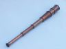 Deluxe Class Admirals Antique Copper Spyglass Telescope 27 with Rosewood Box - 2