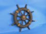 Antique Decorative Ship Wheel With Palm Tree 18 - 5
