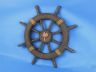 Antique Decorative Ship Wheel With Palm Tree 18 - 4