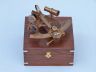 Captains Antique Brass Sextant 8 with Rosewood Box - 11