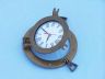Antique Brass Decorative Ship Porthole Clock 12 - 7