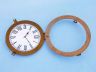 Antique Brass Decorative Ship Porthole Clock 17 - 3