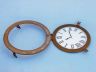 Antique Brass Decorative Ship Porthole Clock 24 - 7