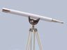 Floor Standing Chrome With White Leather Anchormaster Telescope 65 - 2