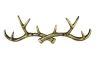 Rustic Gold Cast Iron Antler Wall Hooks 15 - 3