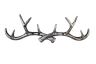 Rustic Silver Cast Iron Antler Wall Hooks 15 - 1