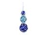 Blue - Light Blue - Blue Japanese Glass Ball Fishing Floats with White Netting Decoration 11 - 2