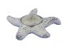 Whitewashed Cast Iron Starfish Decorative Tealight Holder 4.5 - 3