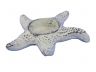 Whitewashed Cast Iron Starfish Decorative Tealight Holder 4.5 - 2