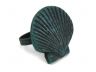 Seaworn Blue Cast Iron Seashell Napkin Ring 2 - set of 2 - 2