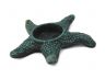 Seaworn Blue Cast Iron Starfish Decorative Tealight Holder 4.5 - 1