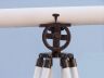 Floor Standing Oil-Rubbed Bronze-White Leather Griffith Astro Telescope 64 - 4