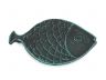 Seaworn Blue Cast Iron Fish Decorative Plate 8 - 3