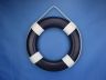 Dark Blue Painted Decorative Lifering with White Bands 20 - 3