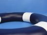 Dark Blue Painted Decorative Lifering with White Bands 20 - 5