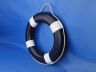 Dark Blue Painted Decorative Lifering with White Bands 20 - 4