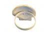 Antique White Cast Iron Shell Napkin Ring 2 - set of 2 - 3