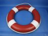 Red Painted Decorative Lifering with White Bands 20 - 7
