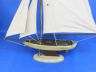 Wooden Rustic Bermuda Sloop Model Sailboat Decoration 17 - 14