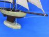 Wooden Rustic Bermuda Sloop Model Sailboat Decoration 17 - 11