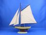 Wooden Rustic Bermuda Sloop Model Sailboat Decoration 17 - 13