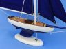 Wooden Bermuda Sloop Dark Blue Model Sailboat Decoration 17 - 5