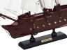 Wooden Captain Kidds Black Falcon White Sails Model Pirate Ship 12 - 4