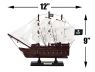Wooden Captain Kidds Black Falcon White Sails Model Pirate Ship 12 - 10