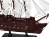 Wooden Captain Kidds Black Falcon White Sails Model Pirate Ship 12 - 5