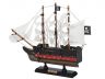 Wooden Captain Kidds Black Falcon White Sails Limited Model Pirate Ship 12 - 3