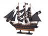 Wooden Captain Kidds Black Falcon Black Sails Limited Model Pirate Ship 15 - 16