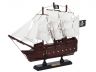 Wooden Black Pearl with White Sails Model Pirate Ship 12 - 9
