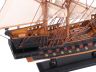 Wooden Ben Franklins Black Prince White Sails Limited Model Pirate Ship 15 - 19
