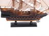 Wooden Ben Franklins Black Prince White Sails Limited Model Pirate Ship 15 - 11