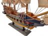 Wooden Blackbeards Queen Annes Revenge White Sails Limited Model Pirate Ship 15 - 2