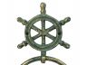 Antique Bronze Cast Iron Ship Wheel Towel Holder 8.5 - 3