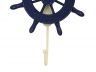 Rustic All Dark Blue Decorative Ship Wheel with Hook 8 - 3