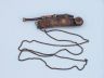 Antique Copper Boatswain (Bosun) Whistle 5 w- Rosewood Box - 1