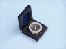 Chrome Paperweight Compass with Black Rosewood Box 3 - 5