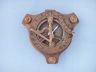 Captains Antique Brass Triangle Sundial Compass with Rosewood Box 3 - 4