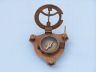 Captains Antique Brass Triangle Sundial Compass with Rosewood Box 3 - 2