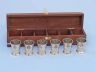 Brass Anchor Shot Glasses With Rosewood Box 12 - Set of 6 - 2